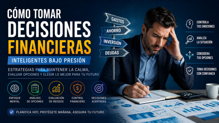 Cómo tomar decisiones inteligentes sobre tu dinero cuando estás bajo presión
