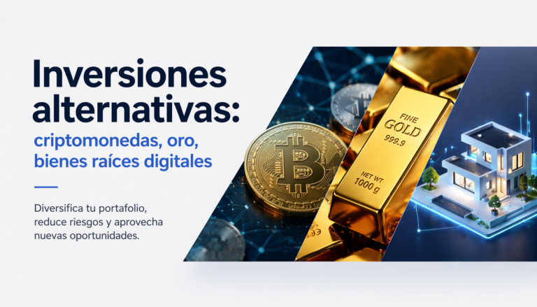Inversiones alternativas: criptomonedas, oro y bienes raíces digitales