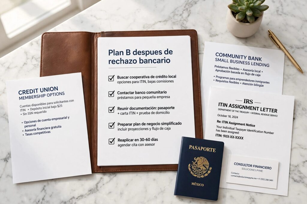 banco rechaza cuenta sin ssn
